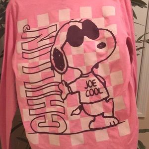 Peanuts Tee with long sleeves. Small New!